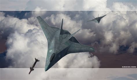 Stealth bomber design inspired by the F117 on Behance