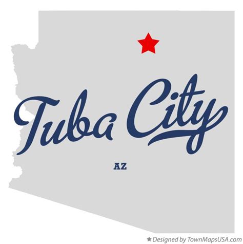 Map of Tuba City, AZ, Arizona