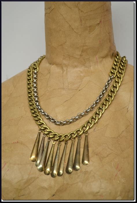 MY (new) PEACE of jewelry - Vintage Brass Necklace