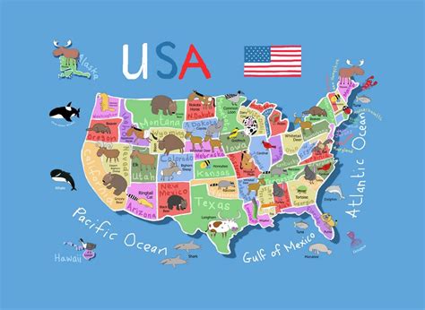 Detailed cartoon map of the USA | USA | Maps of the USA | Maps ...