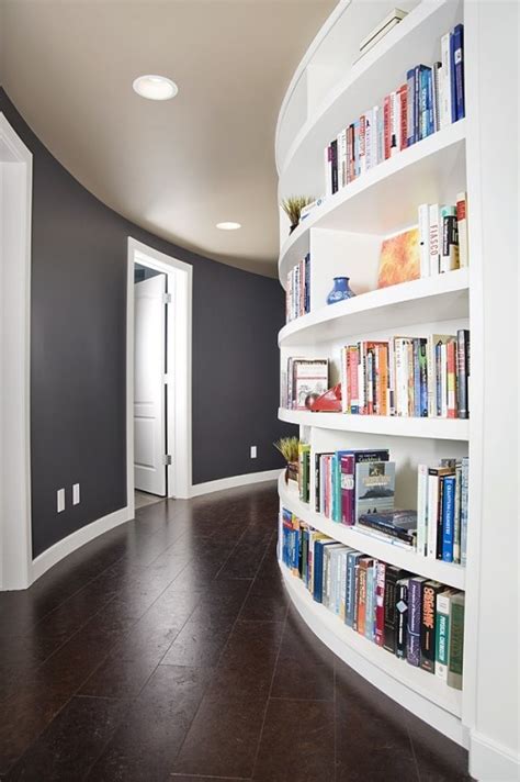 Spooky Home | myidealhome: rounded library hallway (via HOME...