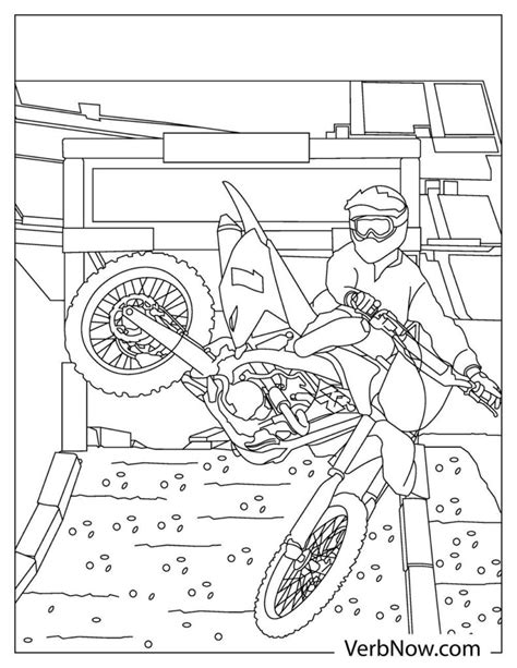 Free DIRT BIKE Coloring Pages for Download (Printable PDF)