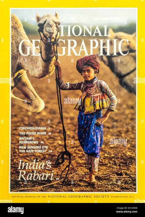 National Geographic magazine cover, September 1993 Stock Photo - Alamy