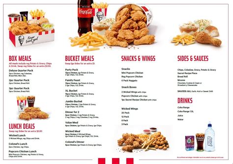 Kfc Menu Prices