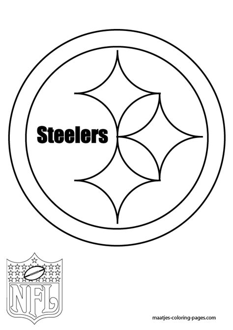 Pittsburgh Steelers Logo Coloring Page | Football coloring pages ...