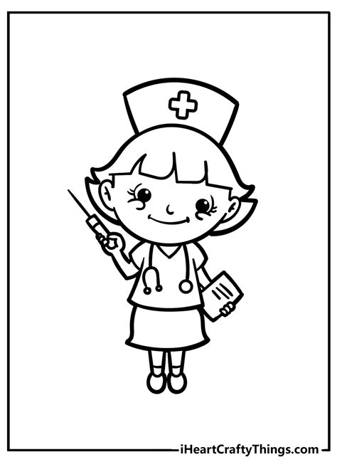 Doctor Nurse Coloring Pages