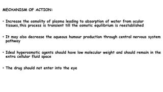 hyperosmoticagents and their use in ophthalmology procedures | PPT