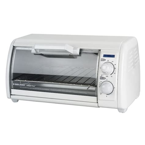 BLACK & DECKER 4-Slice White Toaster Oven with Auto Shut-Off in the ...