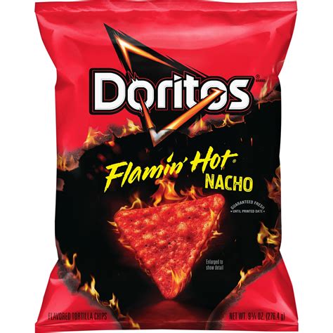 Doritos Flamin' Hot Nacho Tortilla Chips, 9.75 oz Bag - Walmart.com