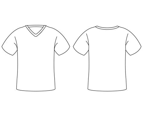 T Shirt Outline Template - prntbl.concejomunicipaldechinu.gov.co