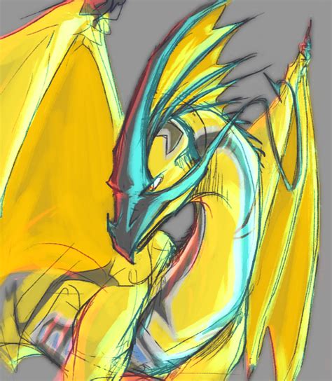 Sketch of my dragon OC, Bolt! : r/DragonDrawings