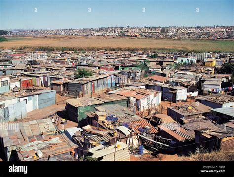 Homes in shanty town area of Soweto near Johannesburg South Africa Stock Photo - Alamy