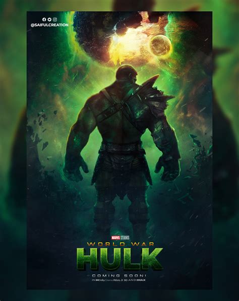 ArtStation World War Hulk Concept Movie Poster Design, 49% OFF