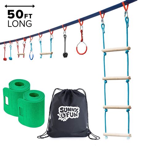 Best Ninja Line Backyard Challenge With Climbing Rope - Home Gadgets