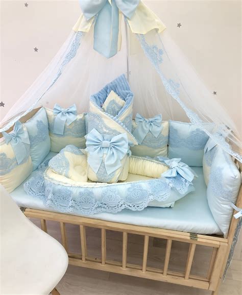 Royal Luxury Blue Nursery Bedding. Baby Boy Crib Bedding Set | Etsy