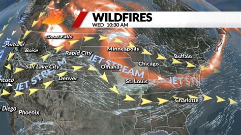 Hazy skies from Canadian wildfire smoke making Missouri sunsets pop | 101.5FM/101.7FM - KWUL ...