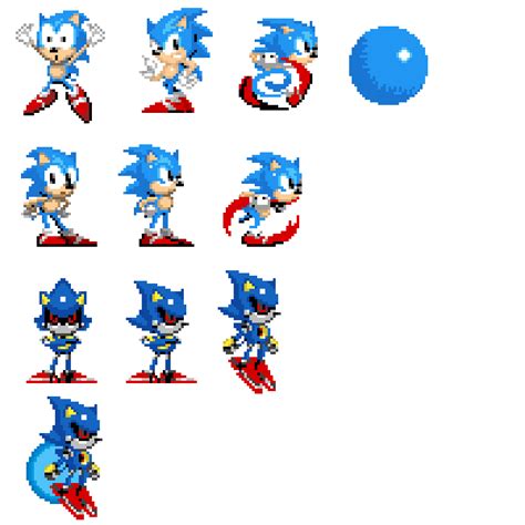 Editing Sonic sprites - Free online pixel art drawing tool - Pixilart