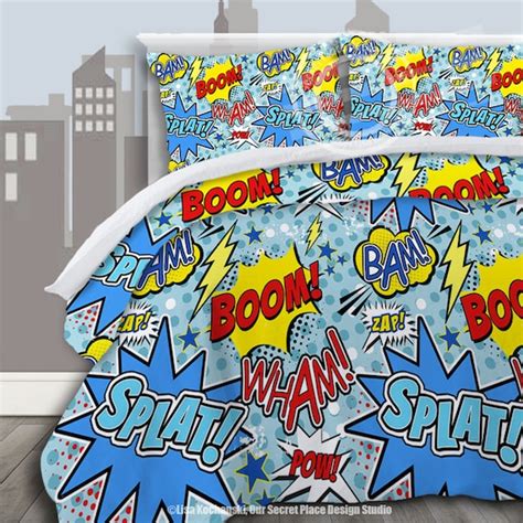 Boys Superhero Bedding Kids Bedding Comic Book Bedding