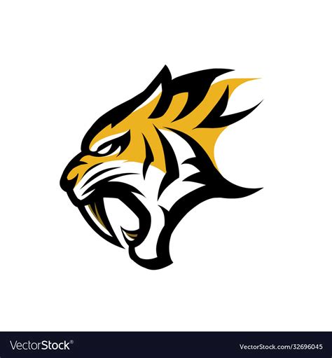 Logo tiger Royalty Free Vector Image - VectorStock