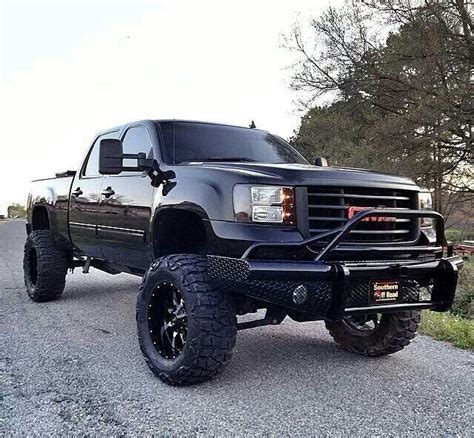 Black gmc sierra lifted