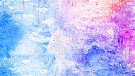 Download wallpaper 2048x1152 blue, pink, water colors, art, canvas surface, dual wide 2048x1152 ...