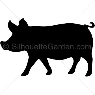 Pig Silhouette - Free Clip Art, Printable, and Vector Downloads