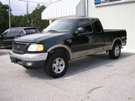 2001 Dark Highland Green Metallic Ford F150 XLT SuperCab 4x4 #95663 | GTCarLot.com - Car Color ...