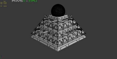 3d model futuristic pyramid