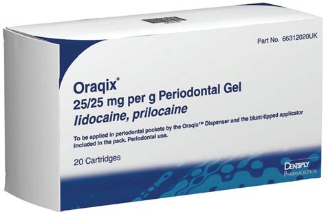 ACD500 : Oraqix 2525mg per g Periodontal Gel Cartridges