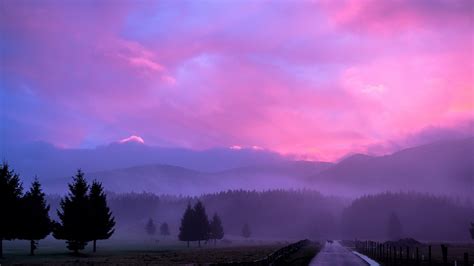 3840x2160 Resolution Misty Pink Sunset 4K Wallpaper - Wallpapers Den