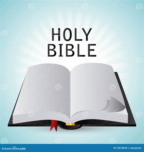 Bible Design. Book Icon. Flat Illustration Stock Vector - Illustration ...