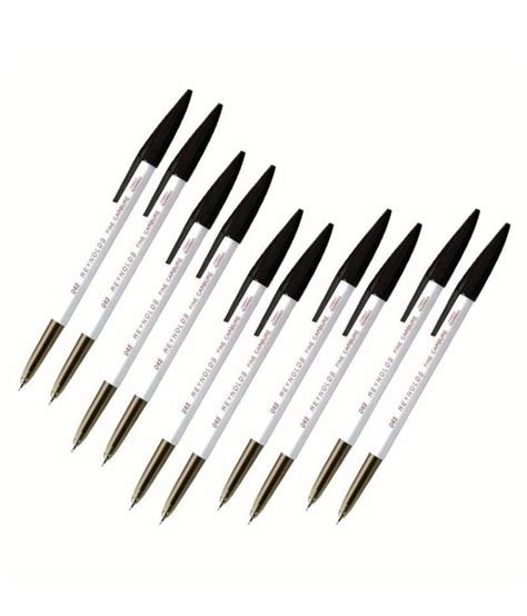 Reynolds Black Ball Pen - Set of 10: Buy Online at Best Price in India - Snapdeal