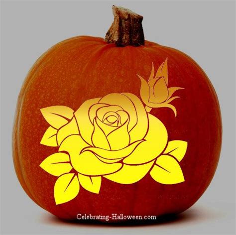 20+ Flower Pumpkin Carving Templates