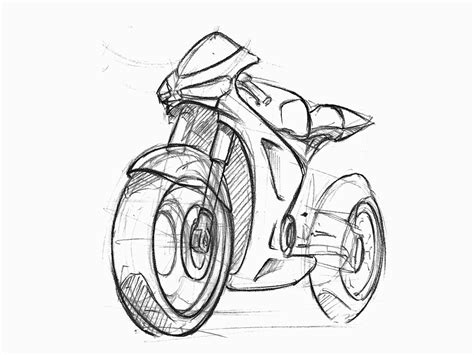 motorcycle sketches by Sen Heng at Coroflot.com