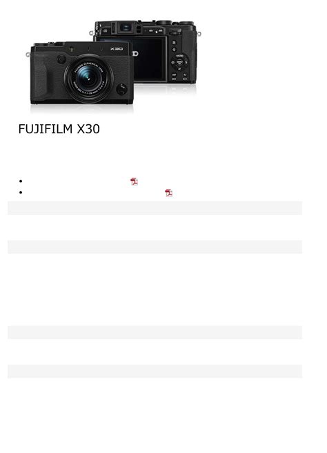 Fujifilm X30 manual (English - 273 pages)