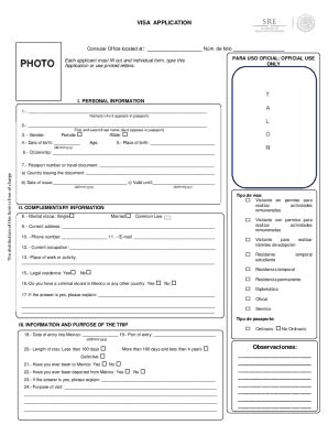 Mexico Application Mexican - Fill Online, Printable, Fillable, Blank | pdfFiller