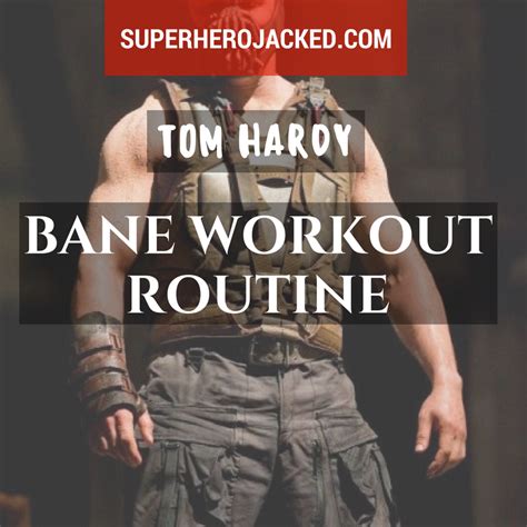 Tom Hardy Workout and Diet : Train like Bane and Venom | Tom hardy bane ...