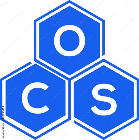 OCS letter logo design on White background. OCS creative initials letter logo concept. OCS ...