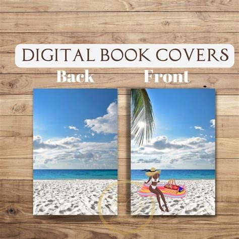 Woman on the Beach PNG Book Cover Template Romance Novel Book - Etsy