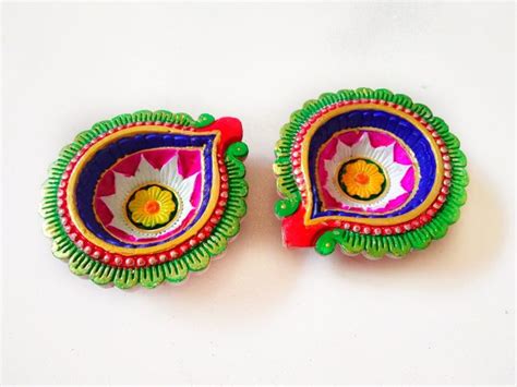 Colourful diya decoration at home |diwali craft 2019|school competition ...