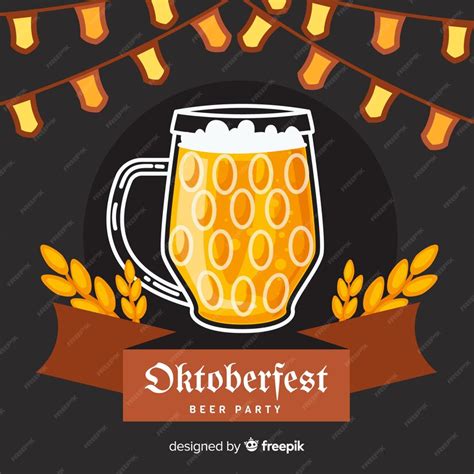 Free Vector | Flat design beer mug oktoberfest