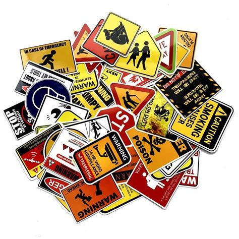 = Warning Signs Warning Stickers Car And Motorcycle Waterproof Stickers From Man88, $4.22 ...