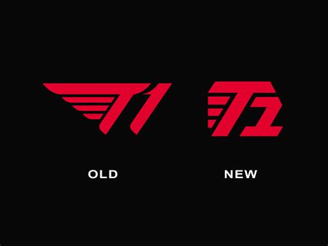 Logo redesign Esports team T1 (old & new) by Mansu on Dribbble