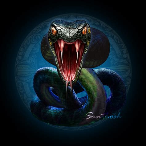 santhosh DV - snake digital art