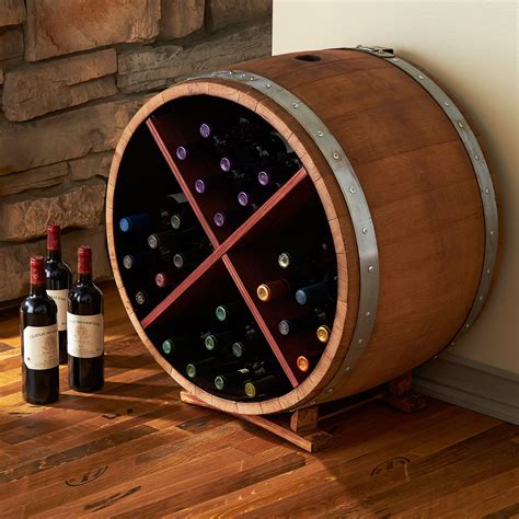 Reclaimed Half Barrel Wine Rack | The Green Head