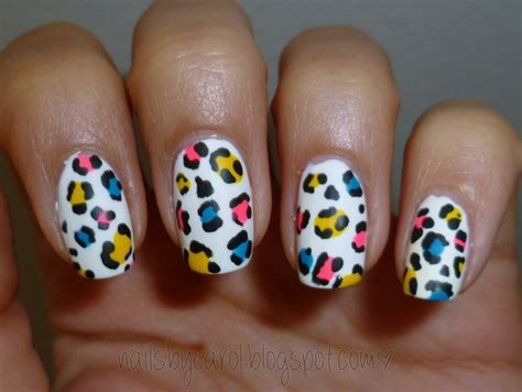 Nails by Carol: Rainbow Leopard Print