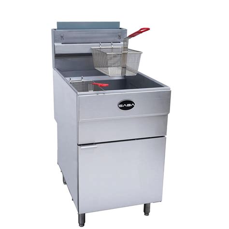 SABA 21 in. 85 lb. Capacity Natural Gas Commercial Fryer-GF85-N - The ...