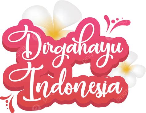 Dirgahayu Indonesia Flat Poster Vector Template Background Element ...