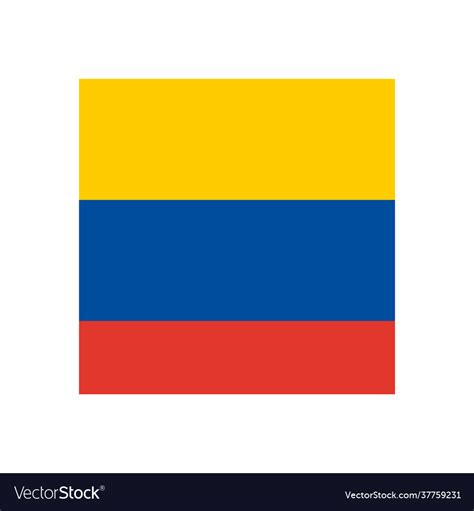 Colombian flag symbol Royalty Free Vector Image