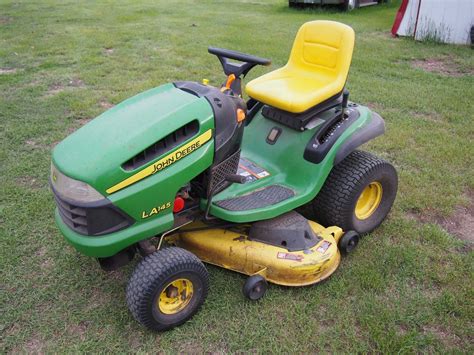 John Deere LA145 Riding Lawn Mower, 320 Hrs, 48” Cut